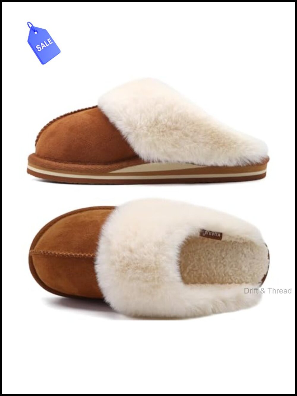 Womens Fuzzy Memory Foam Slippers Warm House Shoes Arch Support